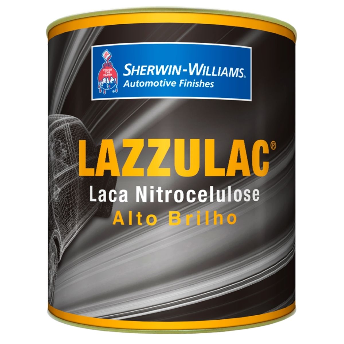 Tinta Lazzulac Laca Nitrocelulose Grafite para rodas 0929 900ml